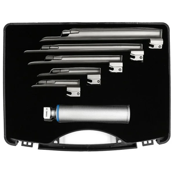 DHS-22-50. Ларингоскоп Міллера, набір з 5-х клинків прямих.